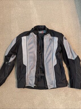 Joe Rocket Black and Gray Mesh Motorcycle Jacket